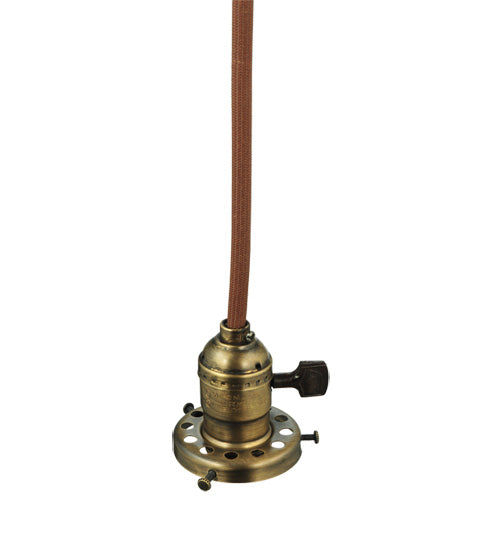 Meyda Tiffany Lighting 110758 Stillwater One Light Hanger Hardware Utility Light Brass