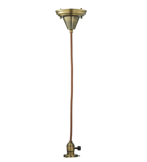 Meyda Tiffany Lighting 110758 Stillwater One Light Hanger Hardware Utility Light Brass