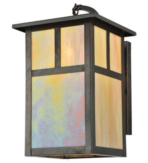 Meyda Tiffany Lighting 110798 Hyde Park One Light Wall Sconce Outdoor Bronze / Dark