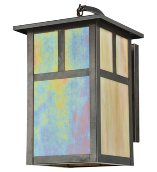 Meyda Tiffany Lighting 110798 Hyde Park One Light Wall Sconce Outdoor Bronze / Dark