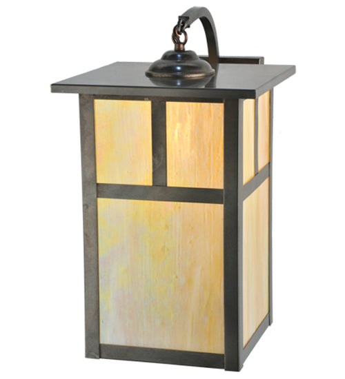 Meyda Tiffany Lighting 110798 Hyde Park One Light Wall Sconce Outdoor Bronze / Dark