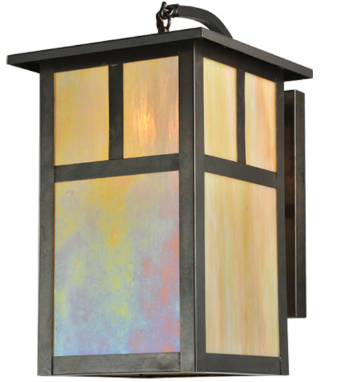 Meyda Tiffany Lighting 110798 Hyde Park One Light Wall Sconce Outdoor Bronze / Dark