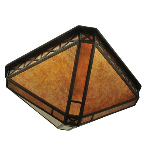 Meyda Tiffany Saltire Craftsman 110803 Ceiling Light - Antique Copper