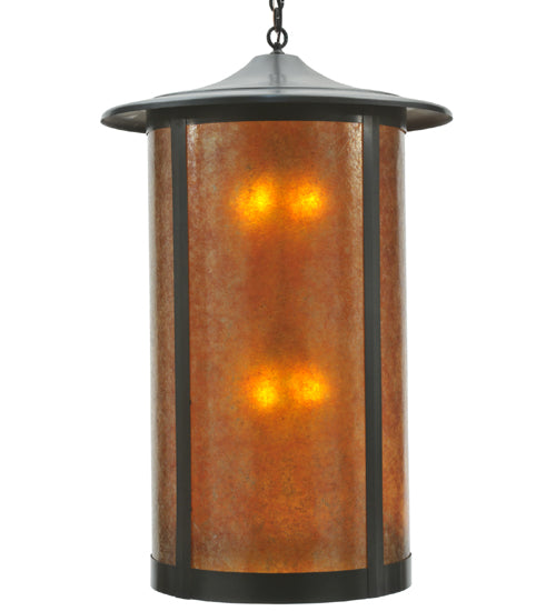 Meyda Tiffany Lighting 110932 Fulton Eight Light Pendant Outdoor Bronze / Dark