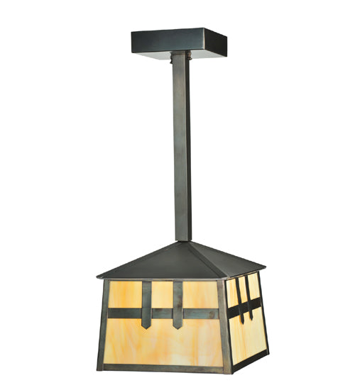 Meyda Tiffany Lighting 110941 Stillwater One Light Mini Pendant Outdoor Bronze / Dark