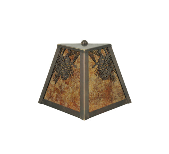 Meyda Tiffany Winter Pine 111037 Wall Light - Craftsman Brown