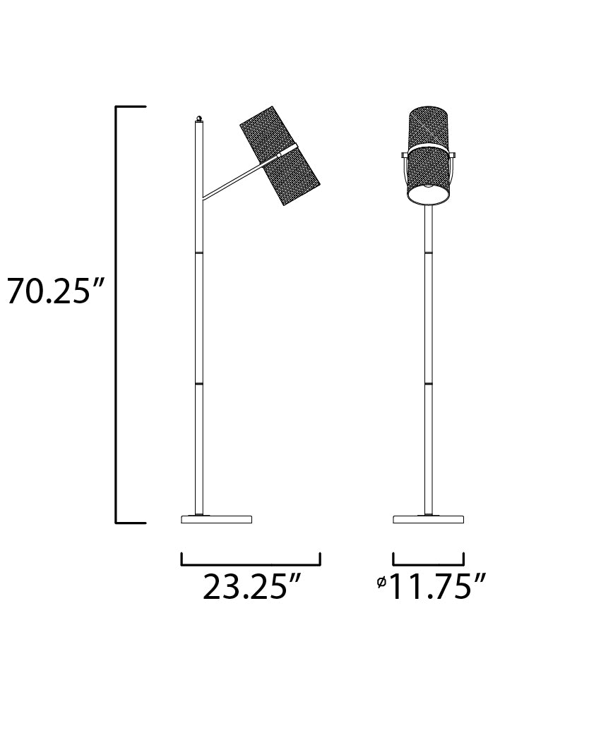 Maxim Lighting 11104OFBZAB  Oscar Lamp Bronze / Antique Brass