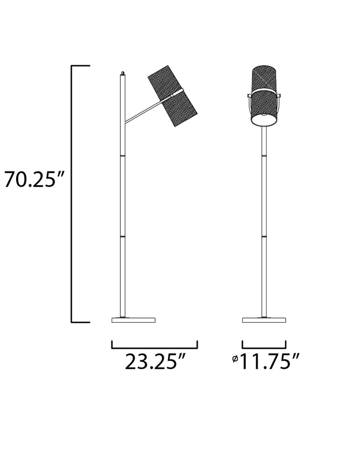 Maxim Lighting 11104OFBZAB  Oscar Lamp Bronze / Antique Brass