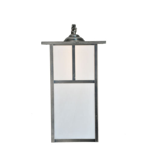 Meyda Tiffany Lighting 111124 Hyde Park One Light Wall Sconce Outdoor Pewter, Nickel, Silver