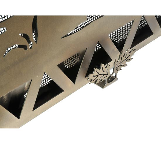 Meyda Tiffany Lighting 111149 Moose Creek Fireplace Screen Home Decor Copper/Antique/Verde