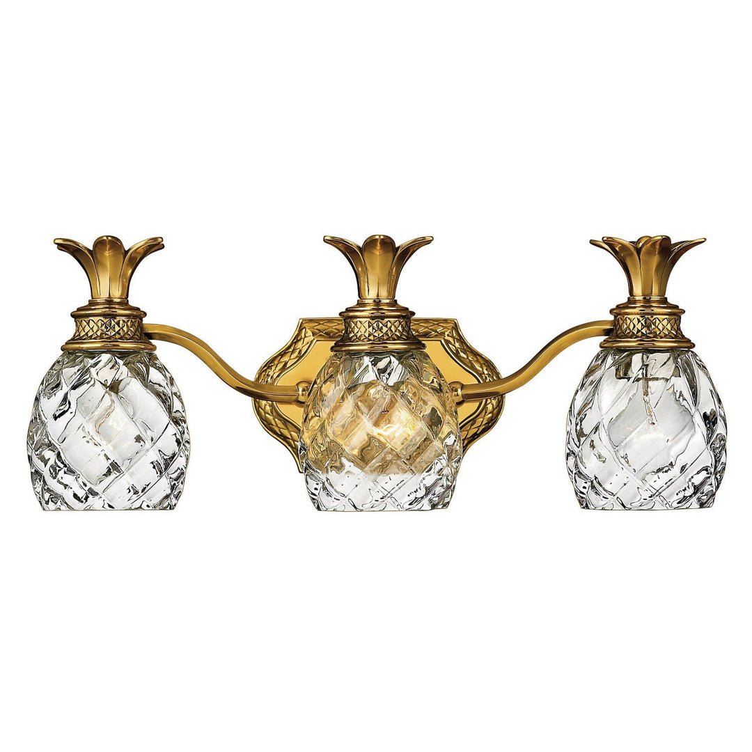 Hinkley Plantation 5313BB Bath Vanity Light 21 in. wide - Burnished Brass