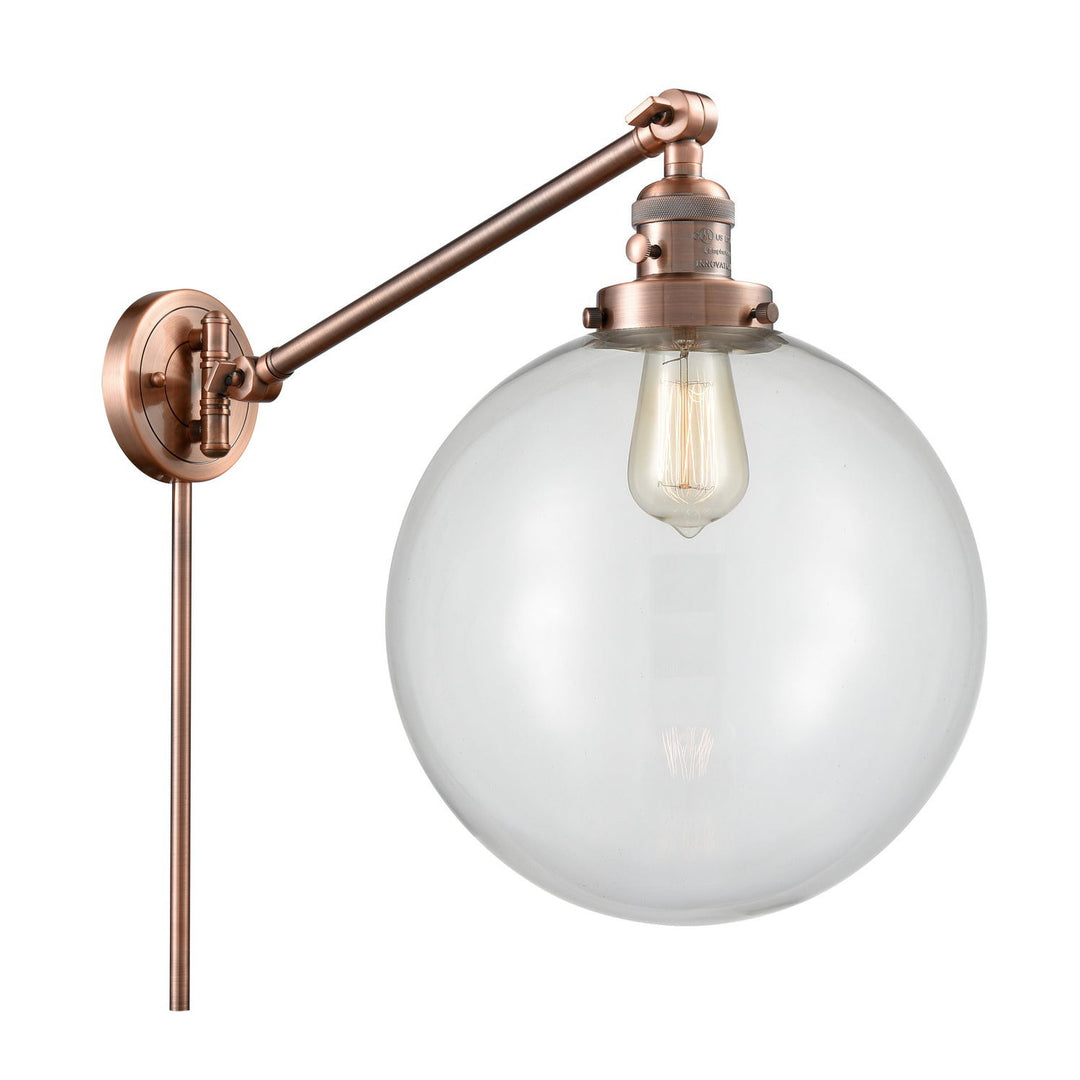 Innovations Lighting 237-AC-G202-12  Franklin Restoration Lamp Antique Copper