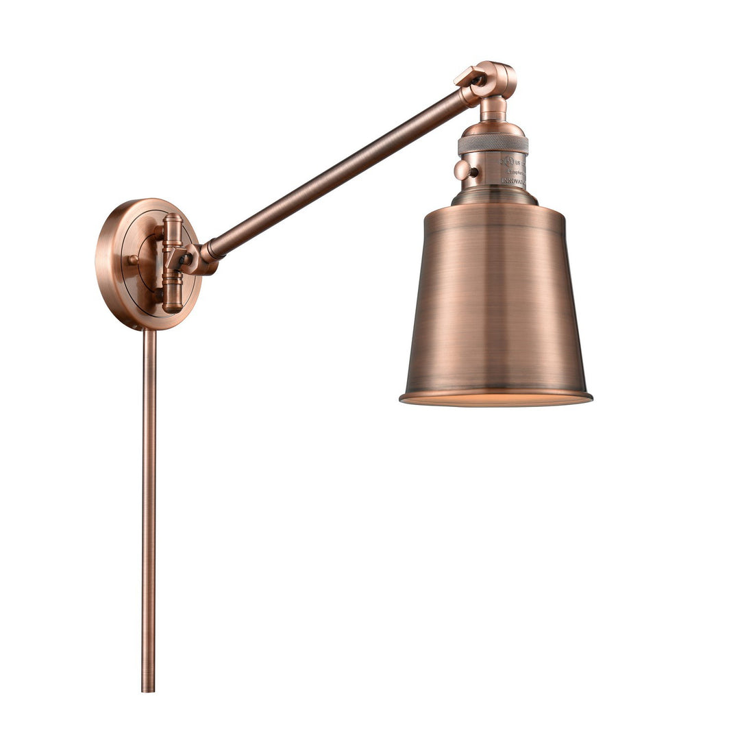 Innovations Lighting 237-AC-M9-AC-LED  Franklin Restoration Lamp Antique Copper
