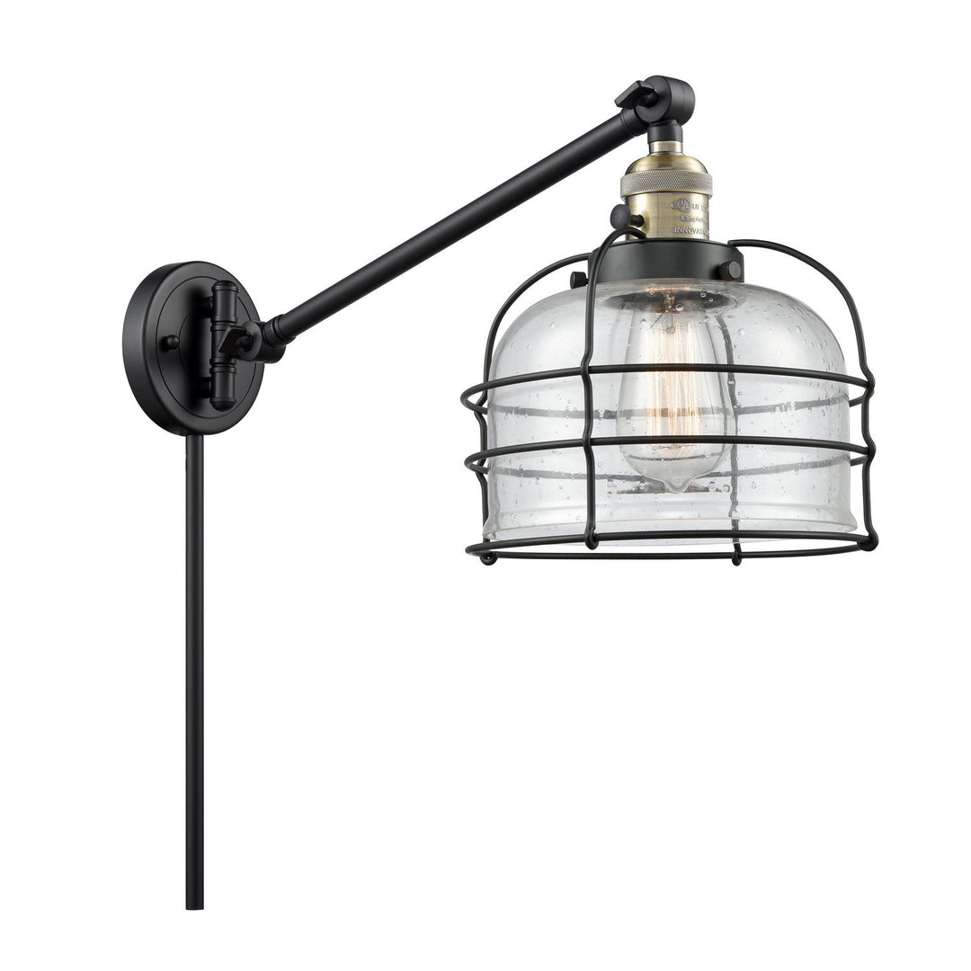 Innovations Lighting 237-BAB-G74-CE-LED  Franklin Restoration Lamp Black Antique Brass