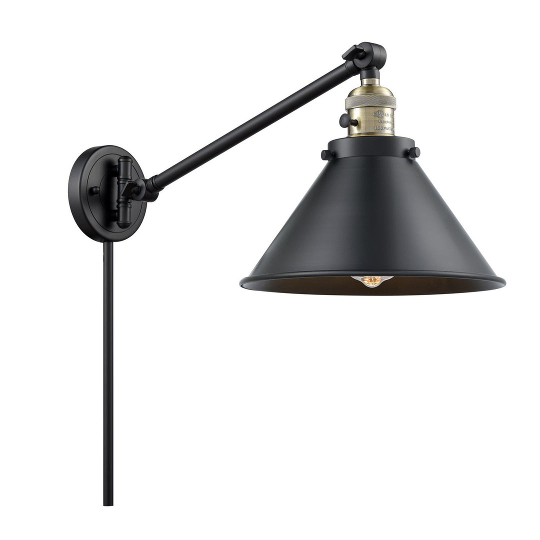 Innovations Lighting 237-BAB-M10-BK-LED  Franklin Restoration Lamp Black Antique Brass