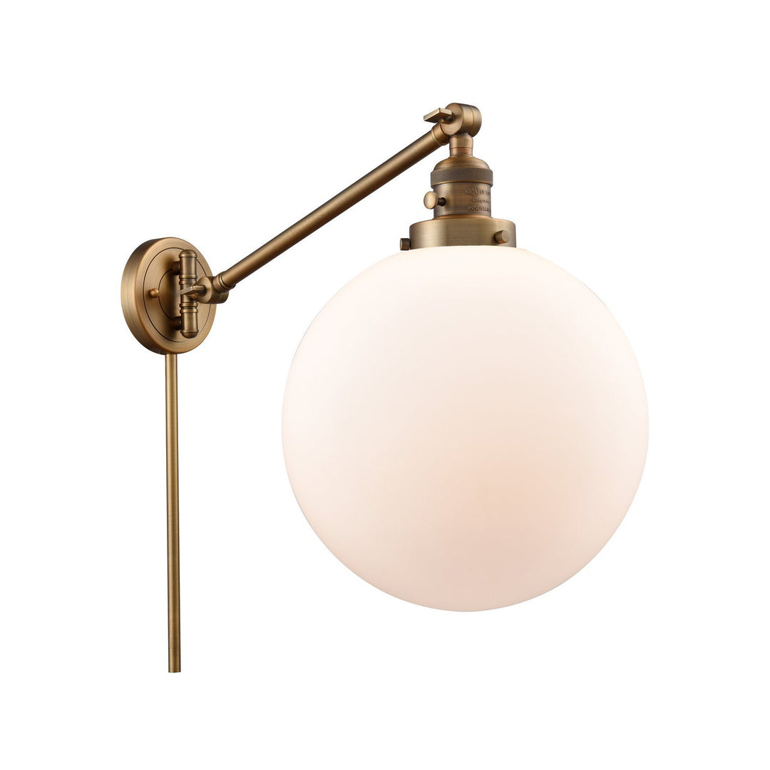 Innovations Lighting 237-BB-G201-12  Franklin Restoration Lamp Brushed Brass