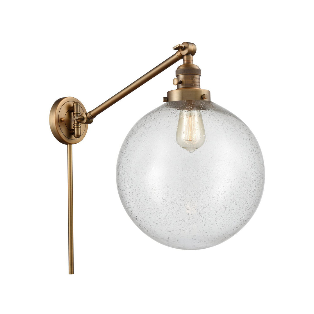 Innovations Lighting 237-BB-G204-12  Franklin Restoration Lamp Brushed Brass