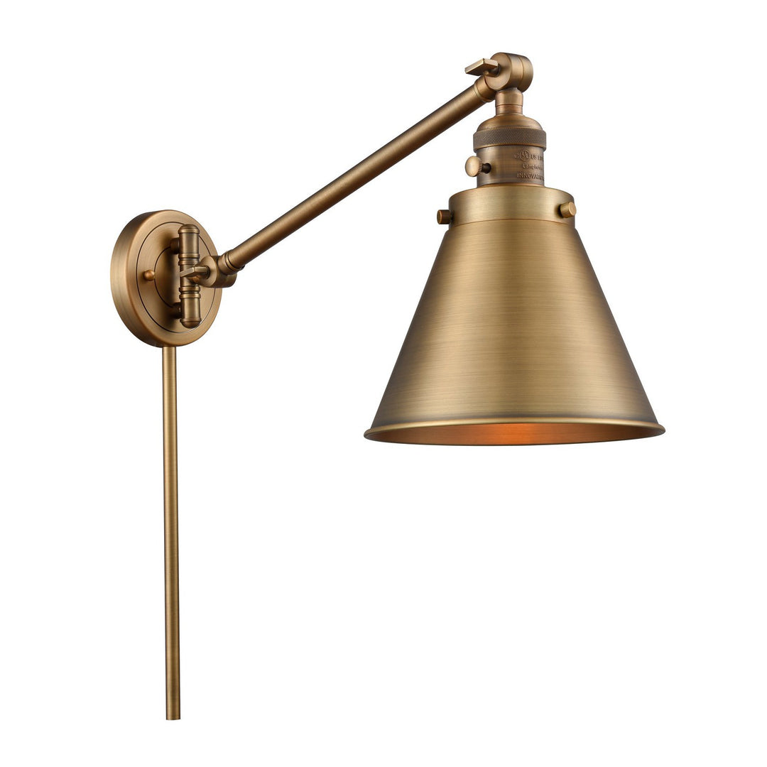 Innovations Lighting 237-BB-M13-BB-LED  Franklin Restoration Lamp Brushed Brass