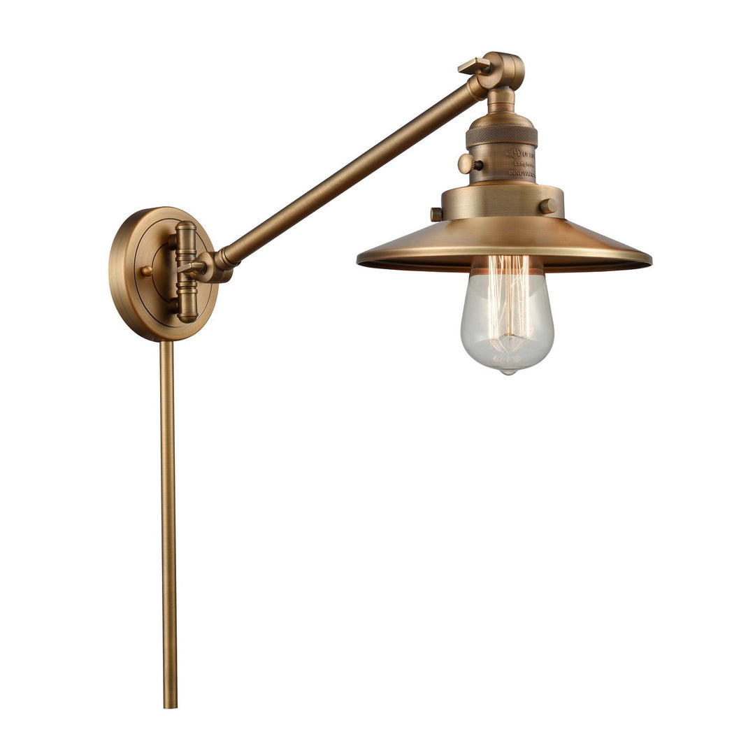 Innovations Lighting 237-BB-M4-BB-LED  Franklin Restoration Lamp Brushed Brass