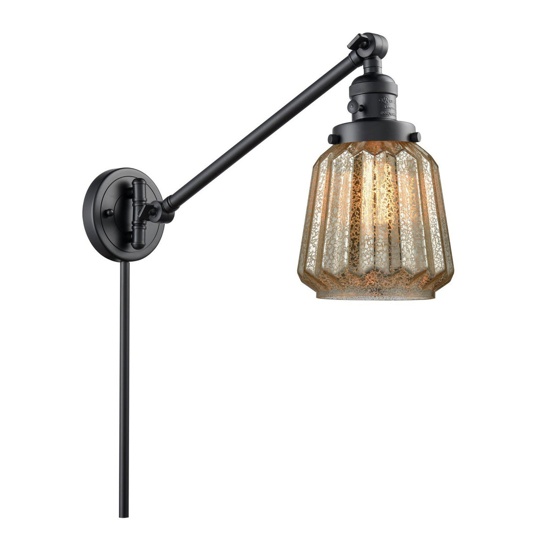 Innovations Lighting 237-BK-G146-LED  Franklin Restoration Lamp Matte Black