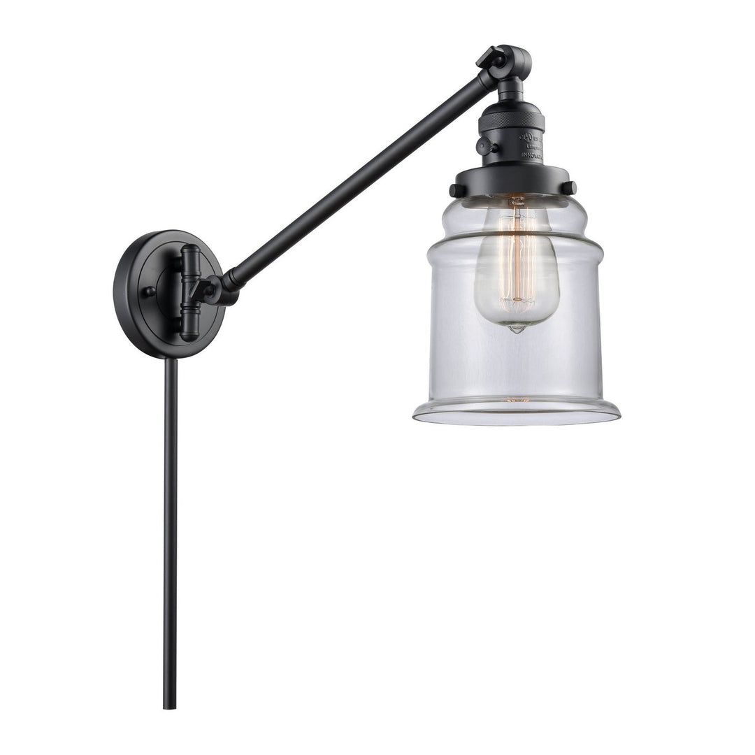 Innovations Lighting 237-BK-G182-LED  Franklin Restoration Lamp Matte Black