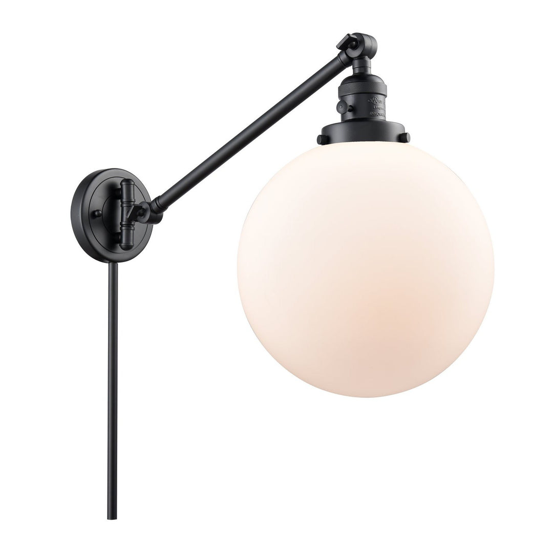 Innovations Lighting 237-BK-G201-10-LED  Franklin Restoration Lamp Matte Black