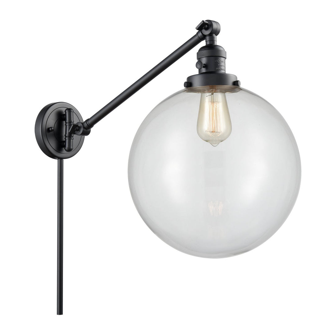 Innovations Lighting 237-BK-G202-12  Franklin Restoration Lamp Matte Black