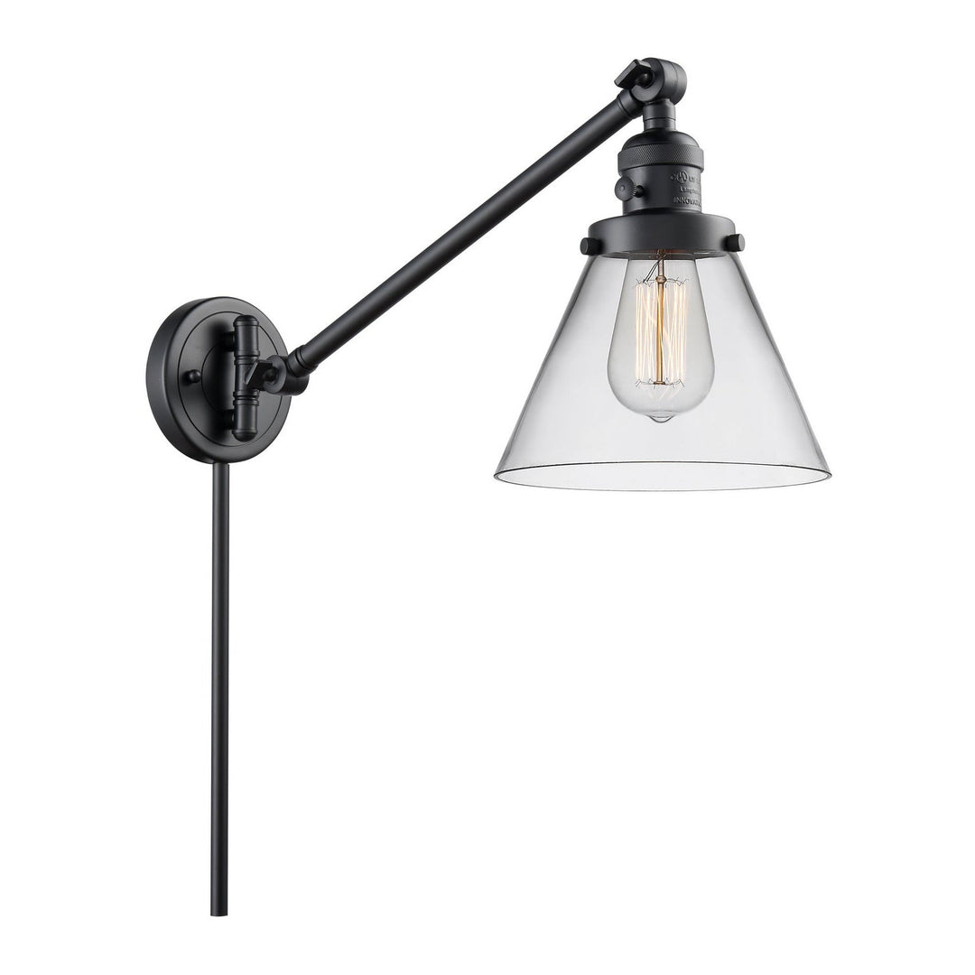 Innovations Lighting 237-BK-G42-LED  Franklin Restoration Lamp Matte Black