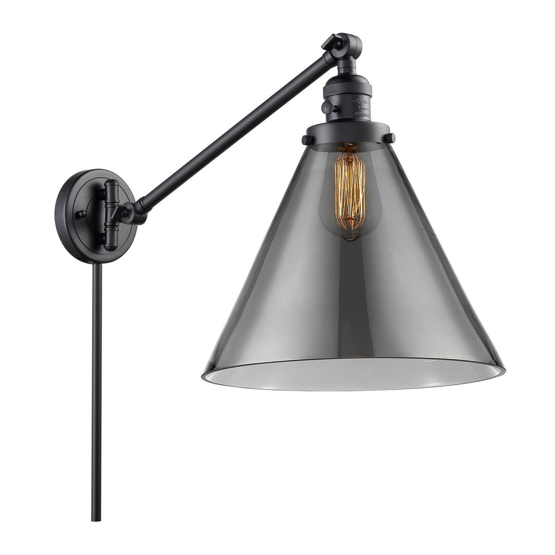 Innovations Lighting 237-BK-G43-L-LED  Franklin Restoration Lamp Matte Black