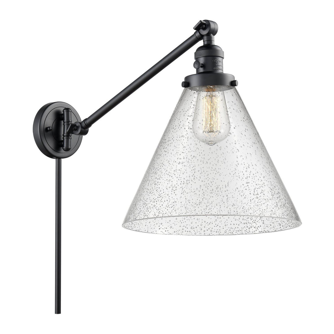 Innovations Lighting 237-BK-G44-L-LED  Franklin Restoration Lamp Matte Black