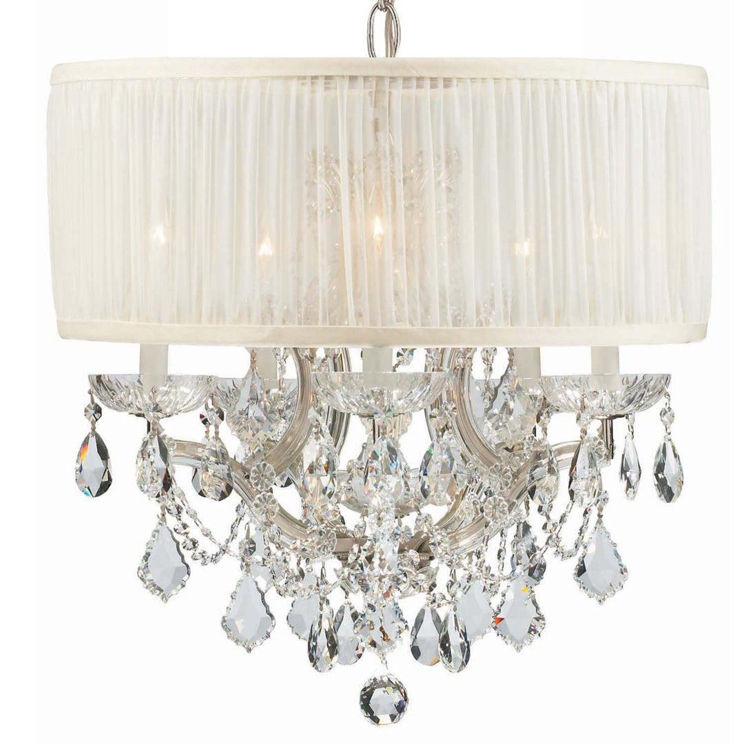 Crystorama Brentwood 4415-CH-SAW-CL-S Chandelier Light - Polished Chrome