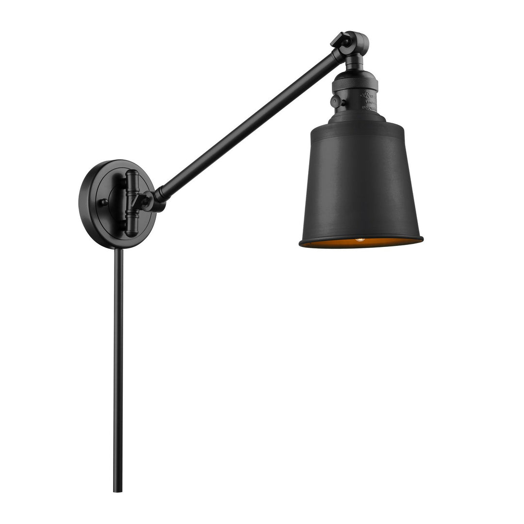 Innovations Lighting 237-BK-M9-BK-LED  Franklin Restoration Lamp Matte Black