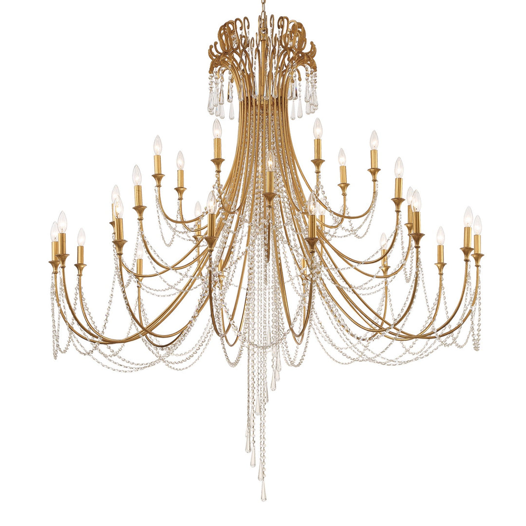 Crystorama Arcadia ARC-1929-GA-CL-MWP Chandelier Light - Antique Gold