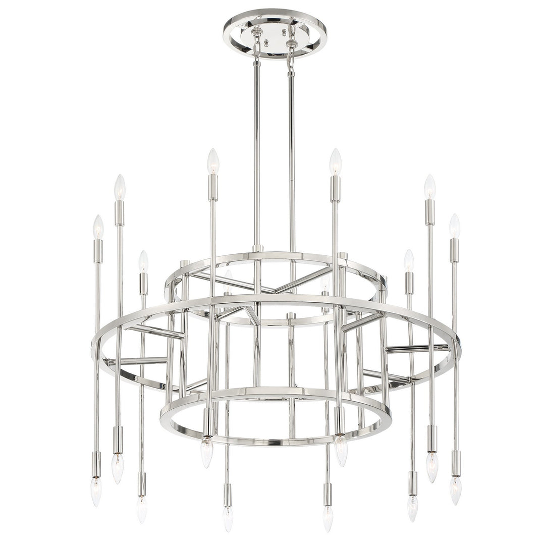 Crystorama Aries ARS-B4020-PN Chandelier Light - Polished Nickel