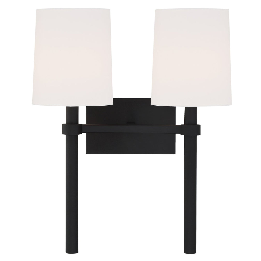 Crystorama Bromley BRO-452-BF Wall Light - Black Forged