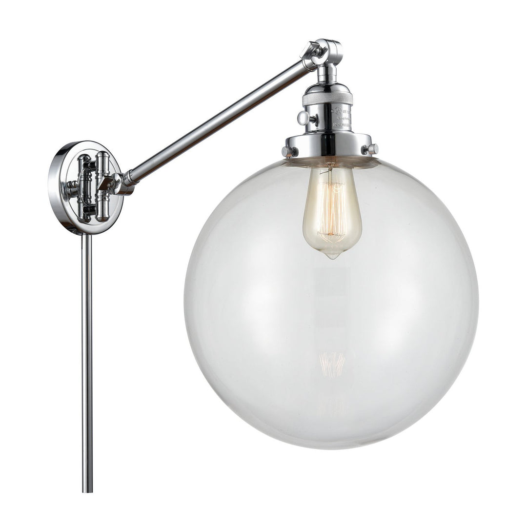 Innovations Lighting 237-PC-G202-12  Franklin Restoration Lamp Polished Chrome