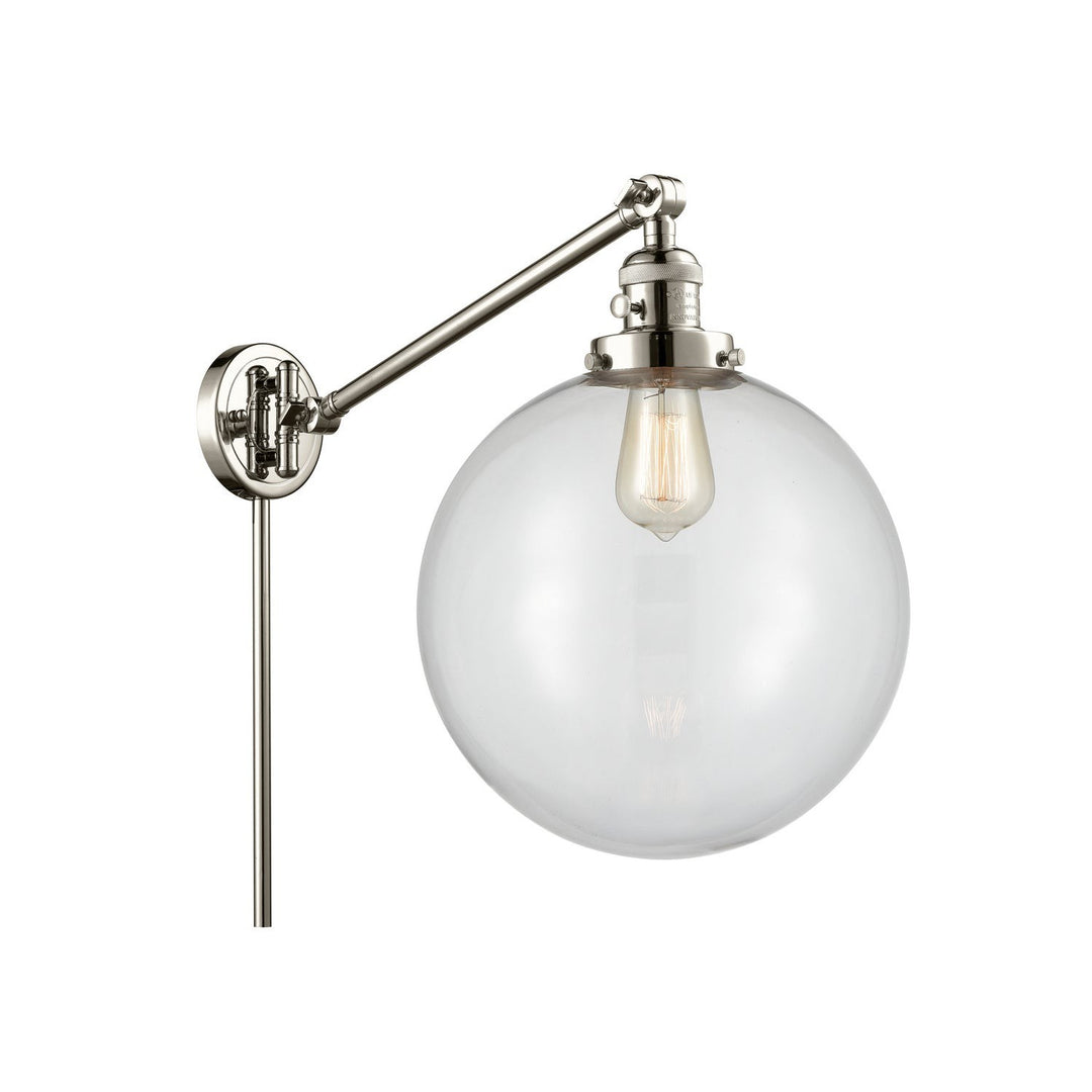 Innovations Lighting 237-PN-G202-12  Franklin Restoration Lamp Polished Nickel