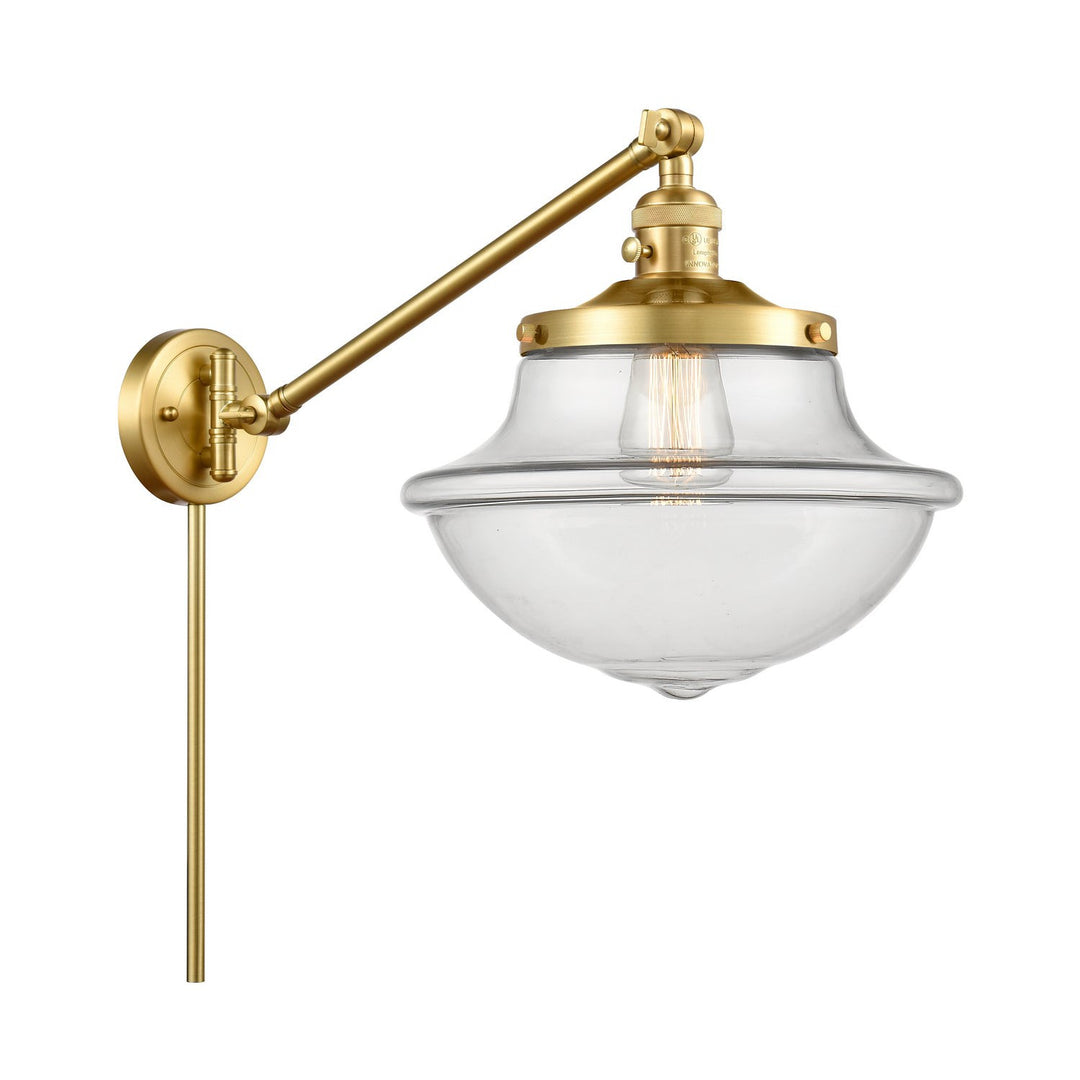 Innovations Lighting 237-SG-G542  Franklin Restoration Lamp Satin Gold