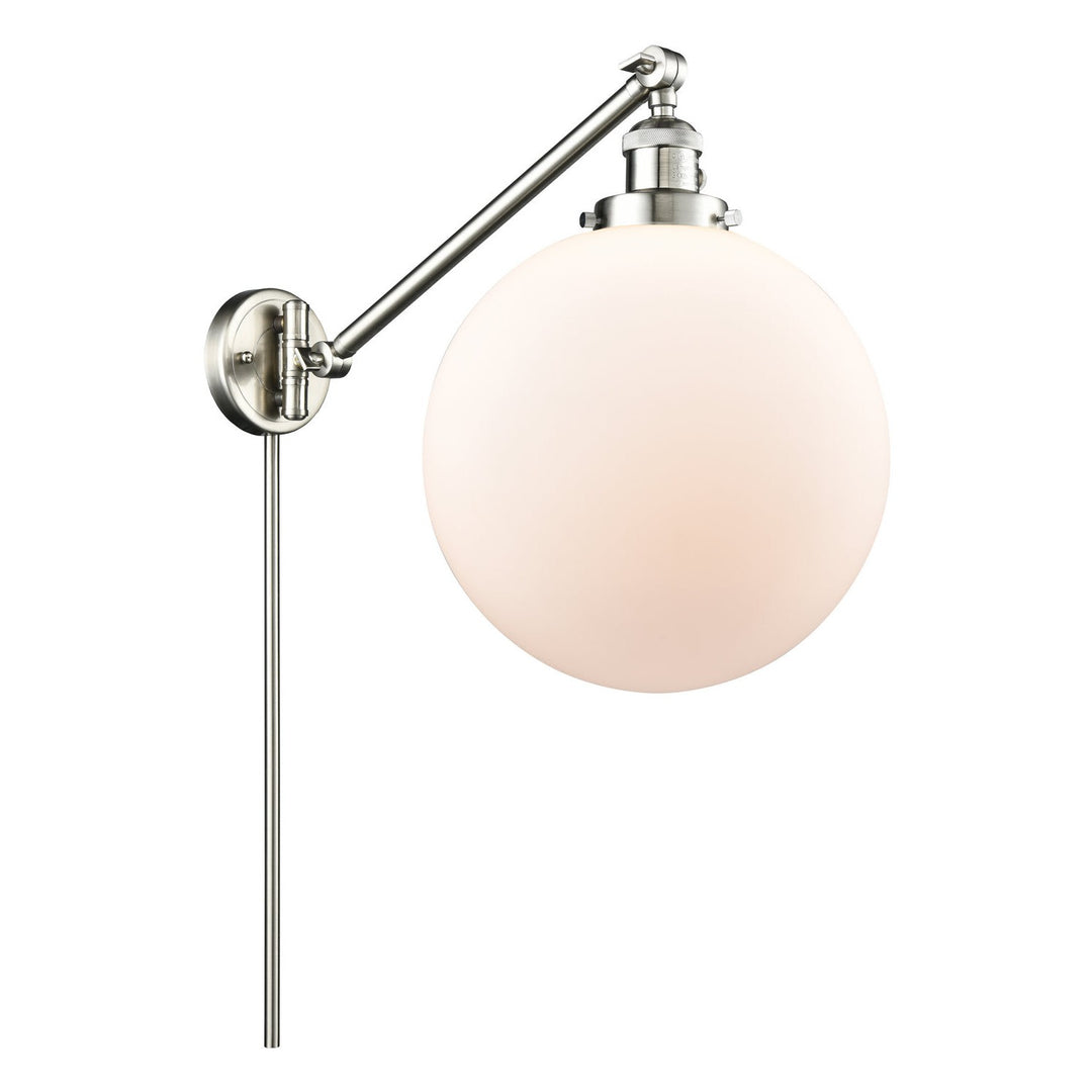 Innovations Lighting 237-SN-G201-12  Franklin Restoration Lamp Brushed Satin Nickel