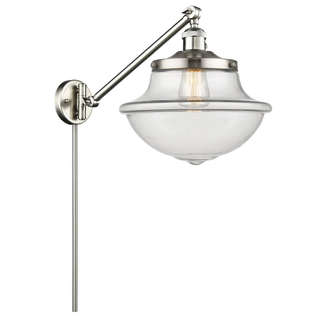Innovations Lighting 237-SN-G542-LED  Franklin Restoration Lamp Brushed Satin Nickel