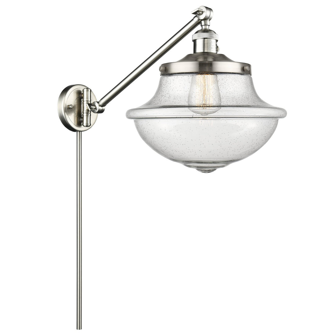 Innovations Lighting 237-SN-G544-LED  Franklin Restoration Lamp Brushed Satin Nickel