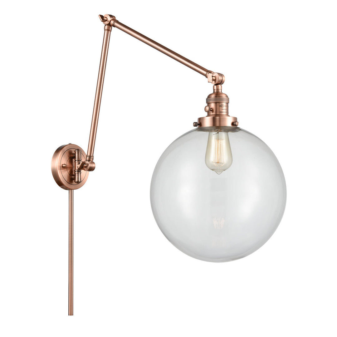 Innovations Lighting 238-AC-G202-12  Franklin Restoration Lamp Antique Copper