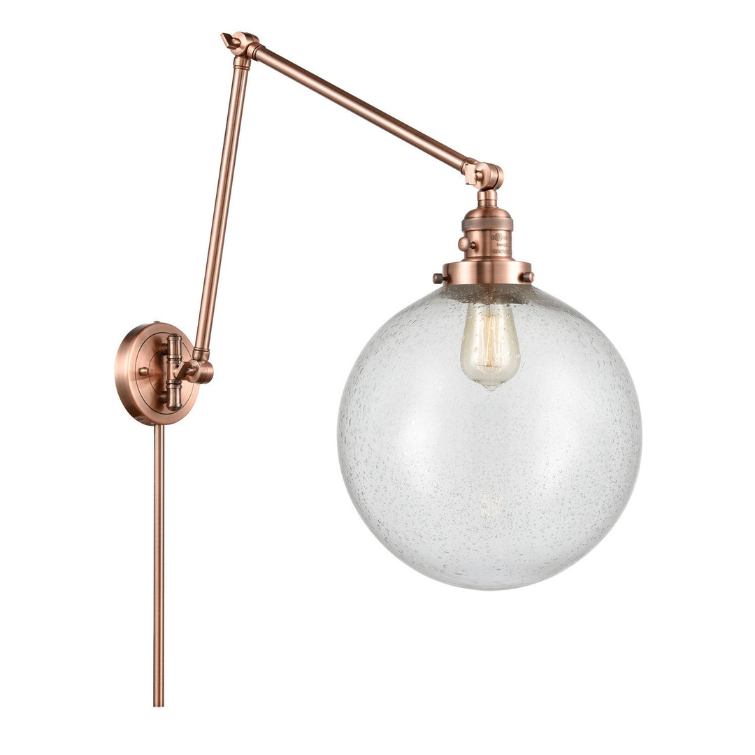 Innovations Lighting 238-AC-G204-12  Franklin Restoration Lamp Antique Copper