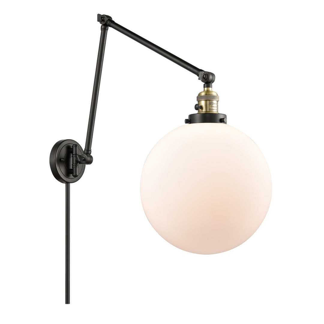 Innovations Lighting 238-BAB-G201-12  Franklin Restoration Lamp Black Antique Brass