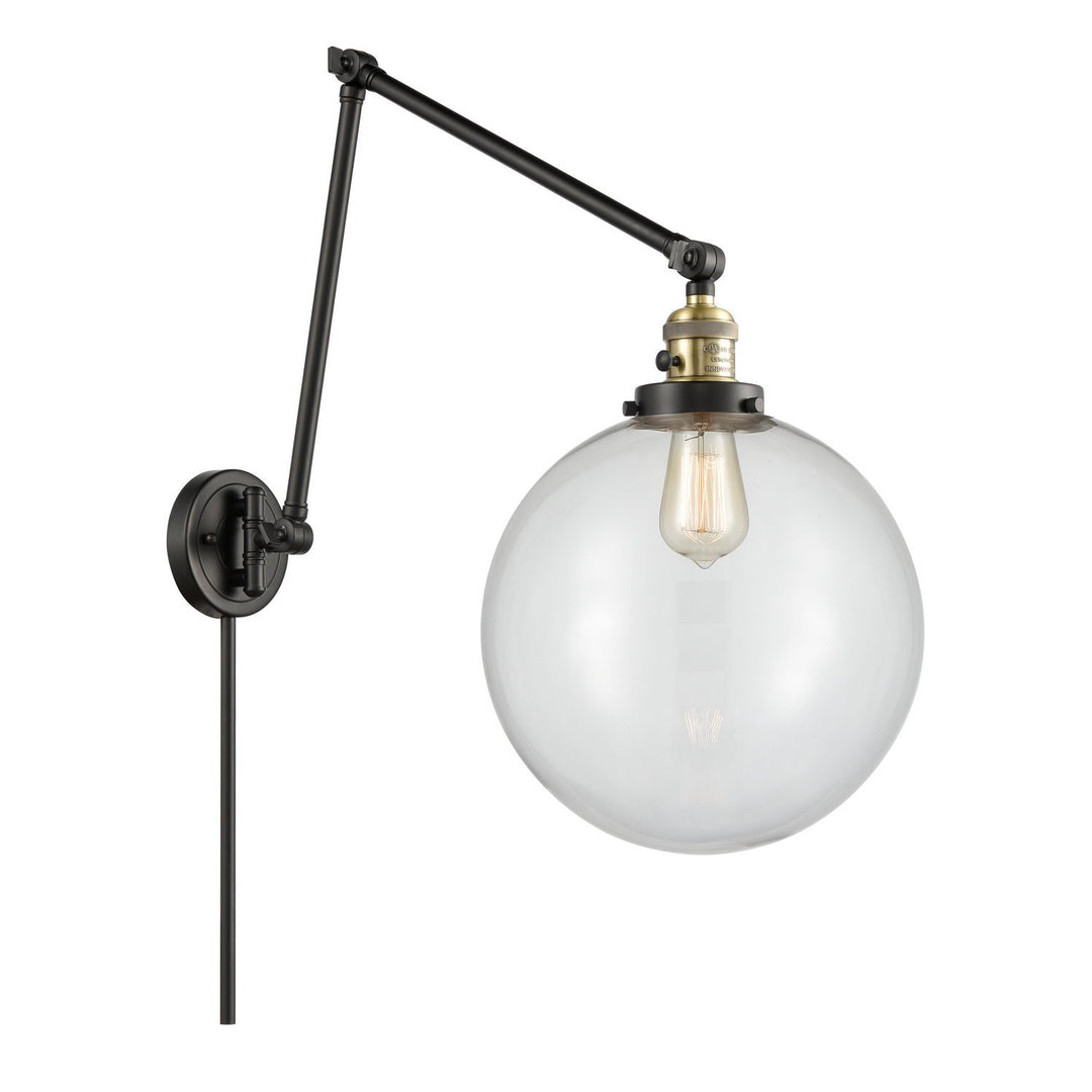 Innovations Lighting 238-BAB-G202-12  Franklin Restoration Lamp Black Antique Brass
