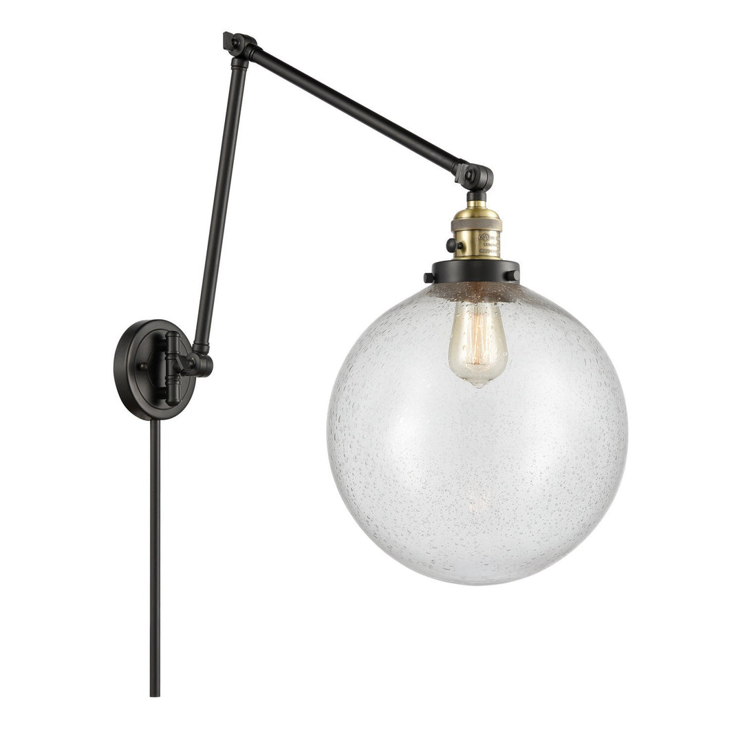 Innovations Lighting 238-BAB-G204-12  Franklin Restoration Lamp Black Antique Brass