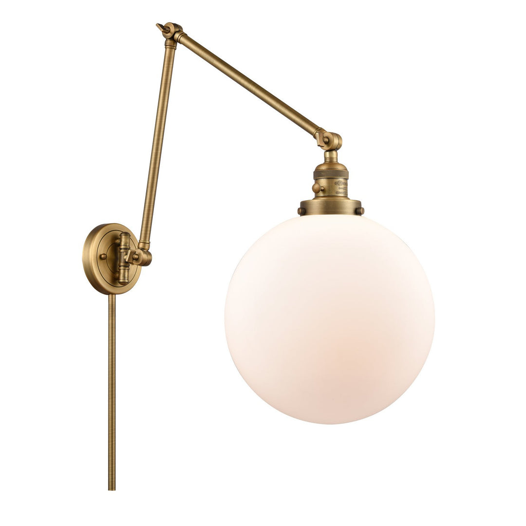 Innovations Lighting 238-BB-G201-12  Franklin Restoration Lamp Brushed Brass