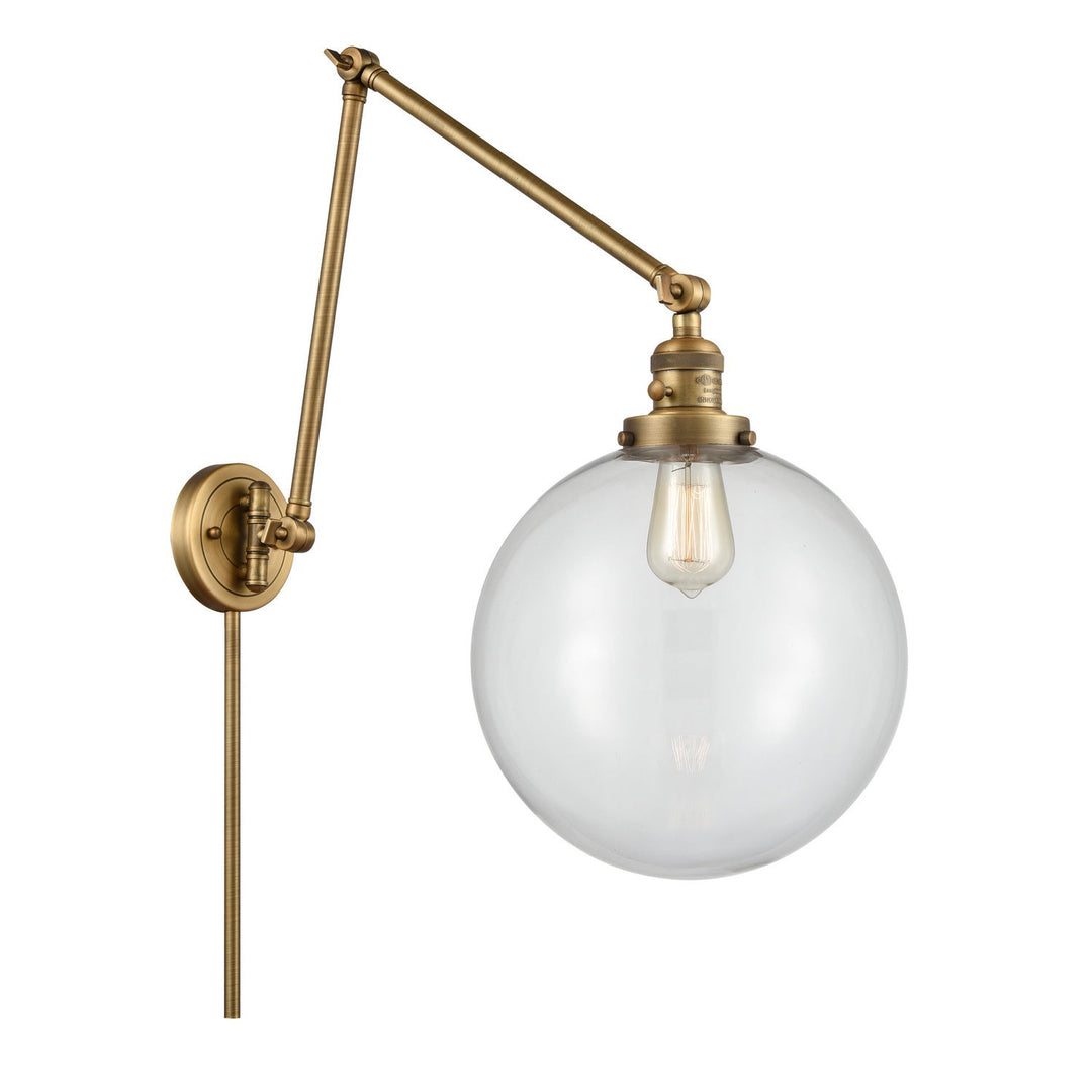 Innovations Lighting 238-BB-G202-12  Franklin Restoration Lamp Brushed Brass