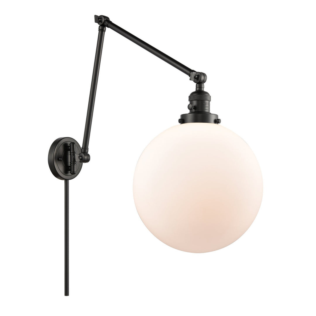 Innovations Lighting 238-BK-G201-12  Franklin Restoration Lamp Matte Black