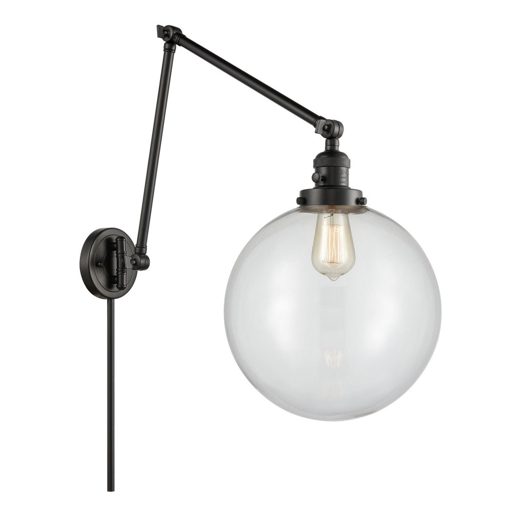 Innovations Lighting 238-BK-G202-12  Franklin Restoration Lamp Matte Black